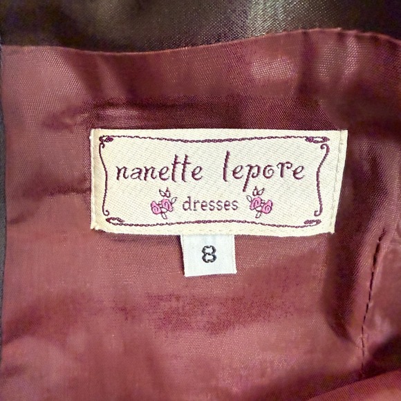 Nanette Lepore Women's Sequins Embellished Striped Dress Size 8 Vintage Y2K - Picture 3 of 9